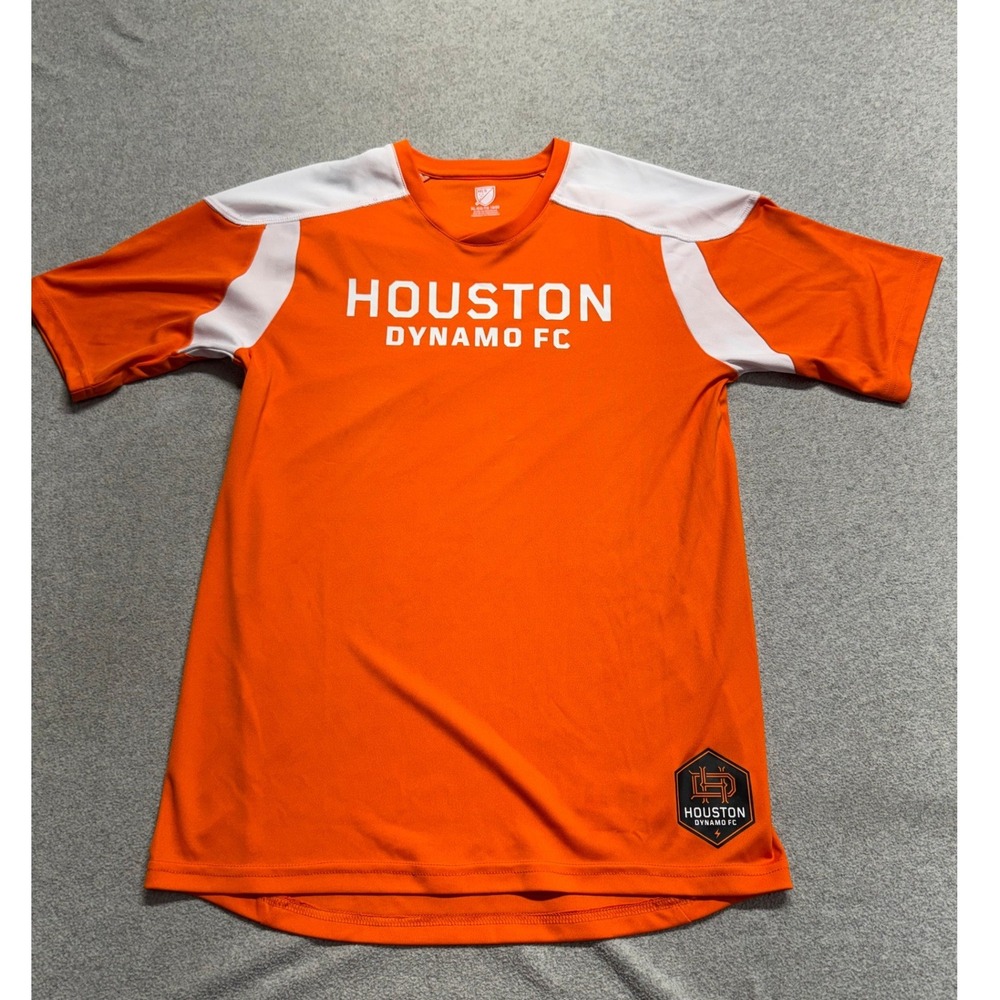 MLS Houston Dynamo FC Kids XL 18/20 Orange Soccer Jersey Fan Shirt